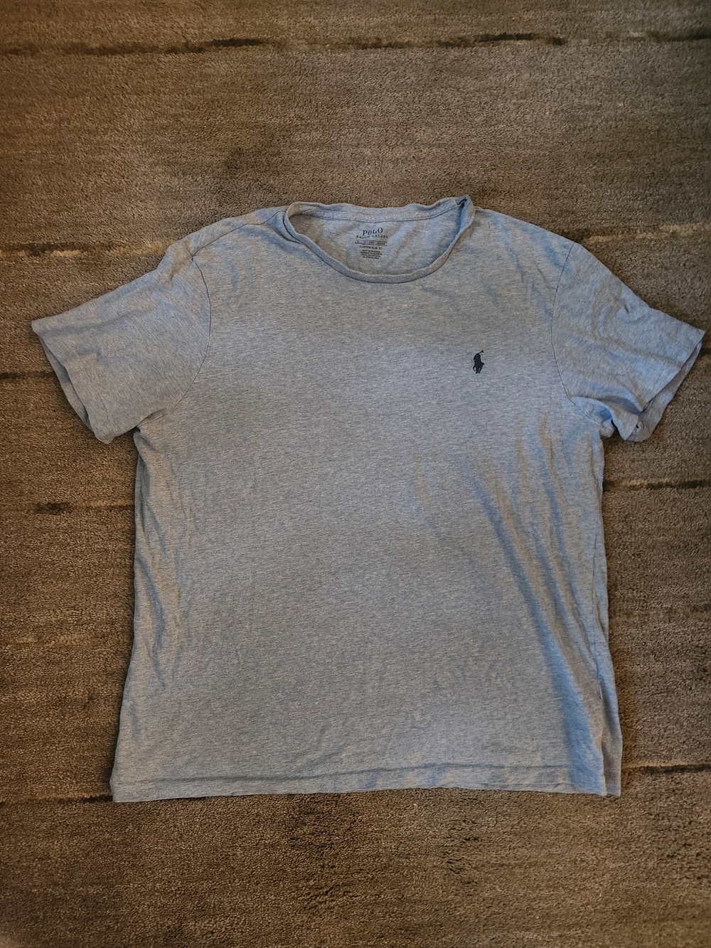 🔥Polo by Ralph Lauren Light Blue Short Sleeve Tee with Navy Polo Logo
